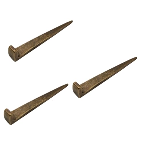 Image of jojofuny 3pcs Antique Picture Hanging Nails Wall Hooks for Art Frames Easy Installation for Plaques Paintings for Drywall Plaster Walls Decorative Functional Picture Hangers