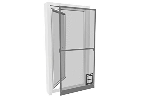 Preisvergleich Produktbild pro insect Insektenschutz-Tür PRO mit Katzenklappe 100x210cm, anthrazit
