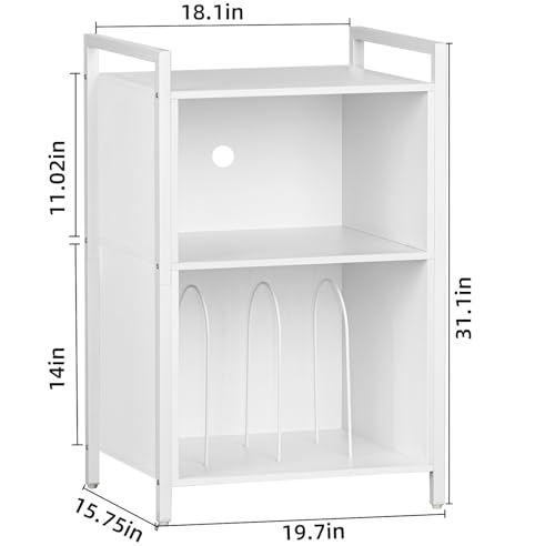 YAHARBO Record Player Stand, Vinyl Record Storage with Storage, Vintage Turntable Stand 3-Shelf Black Vinyl Record Holder Stand Holds Up to 180 Albums,Record Table with Handle for Living Room,Bedroom
