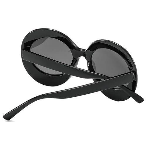 Oversized Oval Sunglasses for Women Men 2024 Luxury Big Frame Hip Hop Sun Glasses Trendy Shades Party Eyewear N452