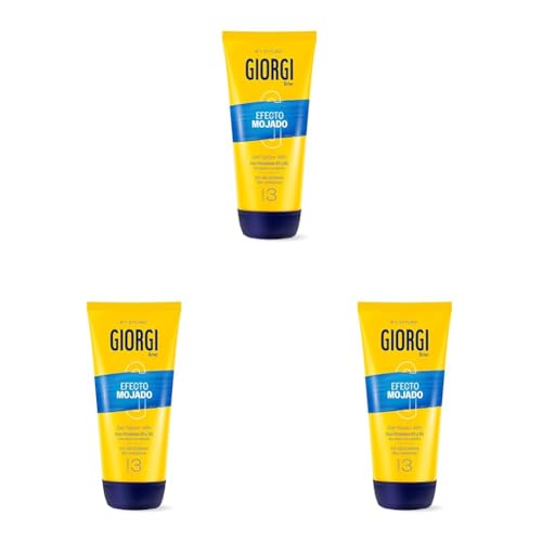 Giorgi Line - Gomina Efecto Mojado con Vitaminas B3 y B5 - Fijación 3 Extrafuerte y Brillo Intenso 48h - Sin Alcohol ni Siliconas - Sin Residuos y No Grasa - Acabado Profesional y Duradero - 170 ml