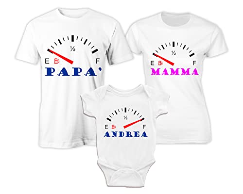 Puzzletee Tris Famiglia - Magliette e Body Personalizzabili -...