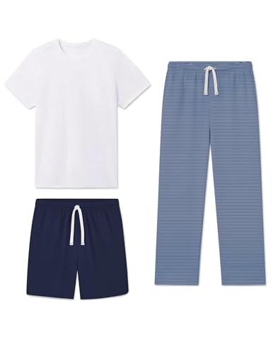 Andeip Pajamas for Men Soft Loungewear Sets for Sleeping and Lounging at Home X-Large