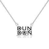 WSNANG DUN DUN Necklace Law TV Show Inspired Jewelry TV Show Pendant Necklace Olivia Benson Fans Gift Crime Drama Fan Gift (DUN NL2)