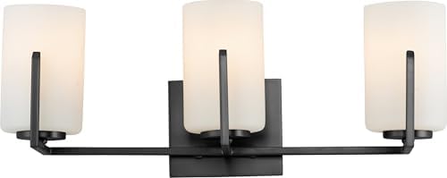 Maxim Lighting 21283SWBK Dart 3-Light Bath Vanity, Black