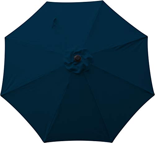 Bond Manufacturing 59626 9ft Aluminum Market Patio Umbrella, Midnight Blue