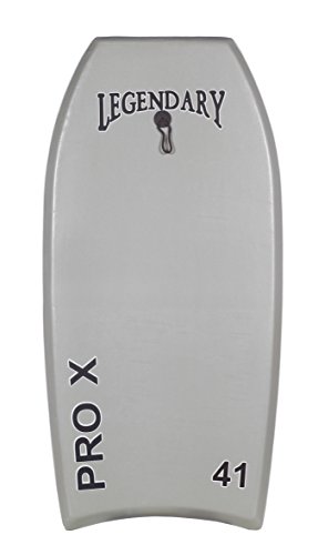 Heat Sealed Legendary Pro X Bodyboard Hard Slick Printed (Gray/Green, 37")