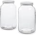 2 Pack - 1 Gallon Glass Jar w/Plastic Airtight Lid, Muslin Cloth, Rubber Band - Made in USA, Wide Mouth - BPA Free - Kombucha, Kimchi, Kefir, Canning, Sun Tea, Fermentation, Food Storage