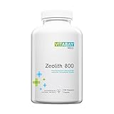 Vitabay Zeolith 800 | 240 vegane Kapseln | Über 90% Klinoptilolith | Tribomechanisch mikronisiert und aktiviert | Pharmaqualität | Laborgeprüft & hergestellt aus hochwertigen Rohstoffen