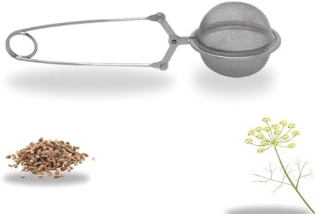 Infusor de Chá em Metal, Design Clássico, Prendedor Tipo Pinça, C...