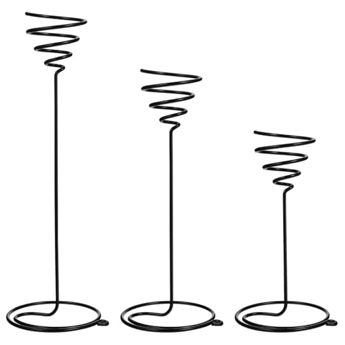 VILLCASE 3 Pezzi Supporti per Piante Ad Aria, Supporto per Tillandsia Ad Aria, Porta Piante Aeree Spirale per Tillandsia, Supporti Decorativi in Metallo per Casa E Giardino