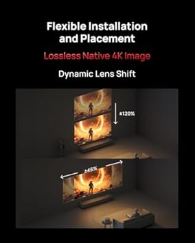XGIMI HORIZON 20 Pro 4K RGB Triple Laser Home Projector and Floor Stand Ultra, 4100 ISO Lumens, Google TV with Licensed Netflix, Optical Zoom & Lens Shift, IMAX Enhanced