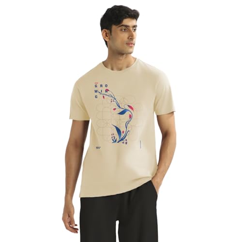 T-shirt pour homme NOBERO ample sable en 3XL pour eviter les vêtements trop serres
