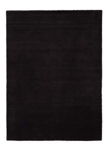 CarpetFine Alfombra de Lana Gabbeh Lola Gris Oscuro 80x150 cm | Alfombra Moderna para salón y Cocina