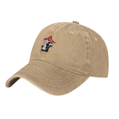 Casquette Krtek brodée dessin animé rétro bonnet soleil réglable