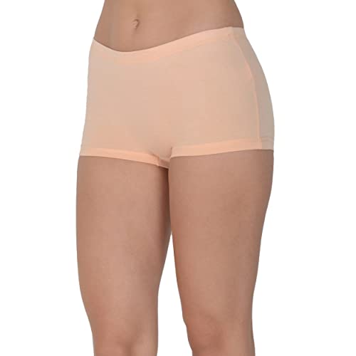 Image of EVA & JOY Women's Cotton Solid Mid-Rise Boyshort Panty