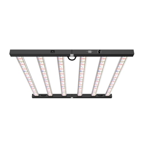 MEDIC GROW 600 W LED Grow Light for Indoor Plants, 33.46x33.46 inches Full Spectrum Cost-Effective Dimmable Plant Lights, Daisy Chain, Foldable, Bar Style lamp for 4x4 ft Grow Tent