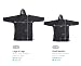 Lifeventure Langarm-Wickelmantel | Winddicht, wasserdicht, geruchshemmend behandelt, mit Fleece gefütterter Poncho-Mantel zum Schwimmen, Surfen, Camping