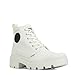 Palladium Women's Combat Boots Ankle, White, 5 UK