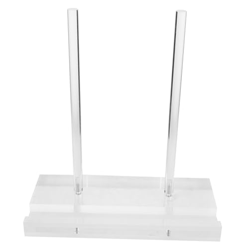 Gatuida Clear Acrylic Book Stand Desktop Display Easel for Cookbooks Menus Plates Tablets Stable Space Saving Holder for Restaurants Bookstores Office