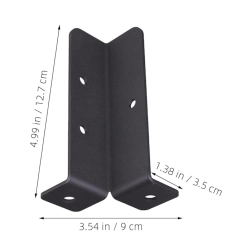 Supports d'ancrage pour poteaux de terrasse en fer WOONEKY x4 - 2