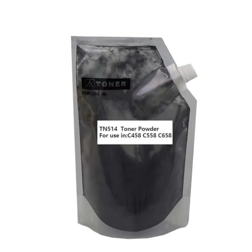 Poudre de toner compatible TN514 K C458 C558 C658 recharge 1KG noire