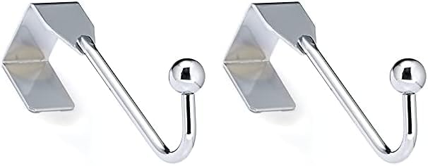Richelieu Hardware BP99844140 - Gancho metálico para colgar sobre la puerta, 1 pulgada (1.004 in), cromado (paquete de 2)