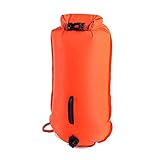 ZONLITYU Mochila Bolso de natación Bote de boya de natación Inflable Remolque Flotante Bolso seco Natación Buceo Señal de Seguridad Bolsa de Aire Inflate Anillo(Talla �nica)