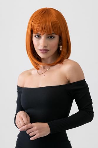 Perruque bob rousse pour changer de style en soirée