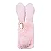 Mikikit Rosa Pelosa Peluche Custodia Coniglio per Samsung Galaxy A10, Carina Custodia soffice in Peluche Animali Regalo per Ragazze, Morbida Pelliccia di Coniglio Fur Cover Protettiva per Galaxy A10