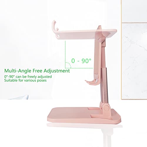 Ranktop Adjustable Cell Phone Stand For Desk, Phone Holder Can Adjustable Height And Compatible With Almost All Smart Phone As Iphone 13 Pro Xs Max Xr X Se 22 7 6 6S Plus Se 5 And Android Phone… #TOP3