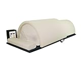 Golden Wave Meta Chamber Infrared Sauna Dome | Personal Portable FAR Home Spa Hot Carbon and Ceramic Dry Heat | 1340W/110V Power | One Person Tub Capsule with Pillow and Heater Pad