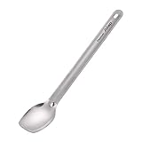 ATiAP Long Handle Spoon, Titanium 8.85' Long Handle Spoon with Polished Bowl End, Flatware for...