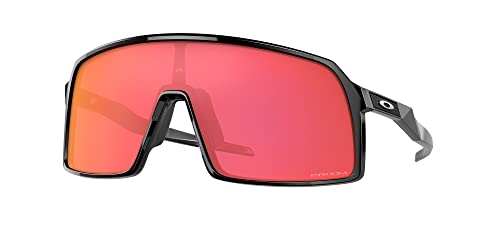 Oakley OO9406 - Paquete de lentes de sol OO 9406 SUTRO 940623 negro pulido y correa negra grande kit de accesorios, Negro pulido, 37/137/140