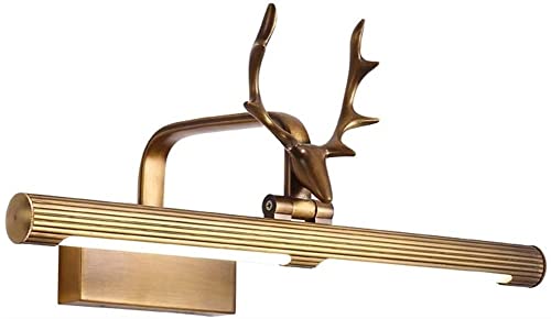 Biiiouu Baño IP44 Mirror Luz Frontal 6W Moderno Mirror Cosmético Luz de gabinete de baño Luces de Espejo de baño LED 6000K Lámpara de Pared de iluminación de Espejo Blanco Fresco Cover