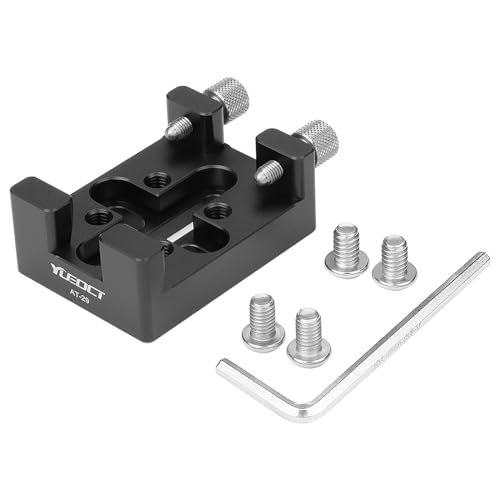 YUEOCT Telescope Dovetail Saddle Clamp Mount Base for Vixen Style Dovetail Handle Bar, with M6 1/4