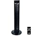 Bakaji Ventilatore a Torre Colonna XL Oscillazione Automatica Potenza 60 W Altezza 107 cm con 3 Velocità Funzione Timer 4 Ore Telecomando Design Moderno Colore Nero