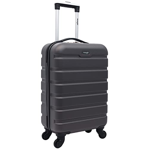 Wrangler 22" Hardside Spinner Carry-On Luggage, Charcoal by Wrangler - Used condition - US$31.95