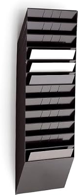 Durable Flexiboxx 12 Porte-Documents Mural, A4 Paysage, noir, 1709781060
