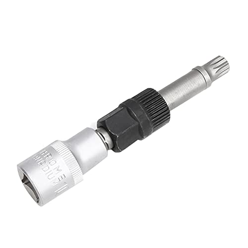 Nagoyuki M10 Alternator Pulley Socket Drill Bit with 33 Teeth Tool Alternator Pulley Center-Bolt Remover Socket Wrench