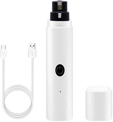Pet Fully Automatic Nail Grinder With LED Light (White)