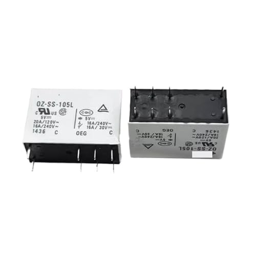 Relais 8 broches OZ-SS-105L commutateur 5V haute puissance de 16A