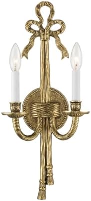 Crystorama Lexsi 8'' Olde Brass Sconce