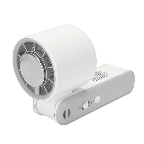 Ventilador de mano recargable USB blanco para cuello y camping 6