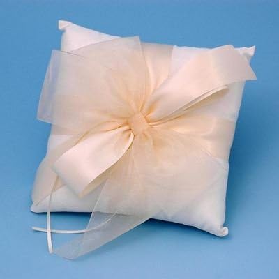 Tres Beau Wedding Ring Bearer Pillow in Ivory