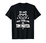 Cat Lovers for Tim Mayza New York Baseball MLBPA T-Shirt