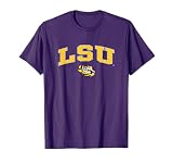 LSU Tigers Arch Over Purple Officially Licensed T-Shirt Tee for Men and Women
