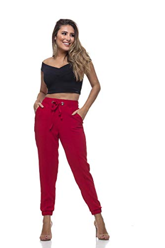 Calça Clara arruda Cós Laço 10053-44 - Vermelho