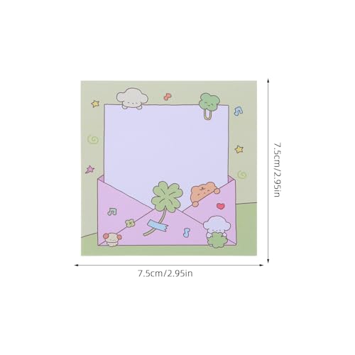 Blocs-notes détachables Angoily St-Patrick | 30 mini carnets de notes trèfle 7,6x7,6 cm - 2