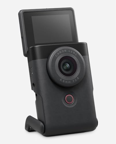 Canon PowerShot V10 Vlogging Kit – Conçu pour Les Vloggers, cet Appareil Photo vlogging 4K Tout-en-Un Qui se Glisse Facilement dans la Poche, Noir